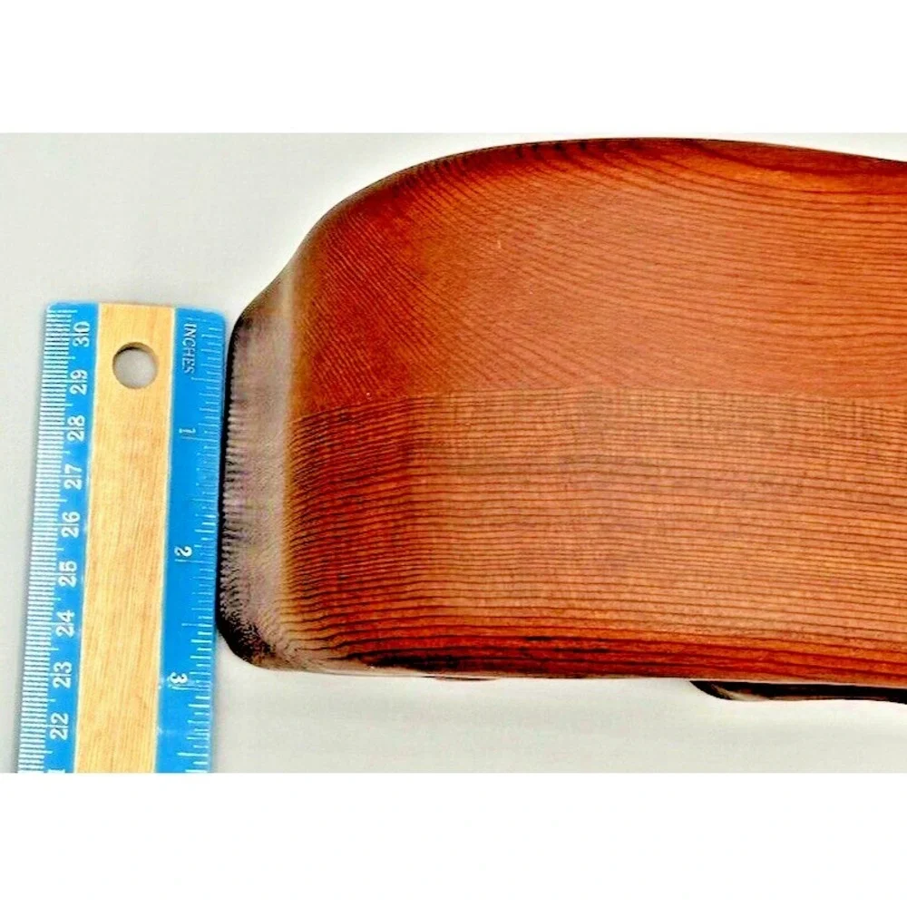 Handcrafted Native Redwood Elephant Hidden Drawer Trinkets Box